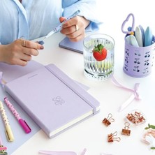 Die Grup Noktalı A5 Bullet Journal Defteri, 80 Yaprak, 140 gr Lavender Mist