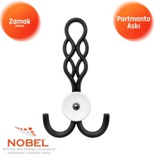 Nobel Örgü Portmanto Askısı, Metal Vestiyer Askısı, - Gr, Dolap ve Duvar Askılığı, Matsi̇yah (Vidalı)