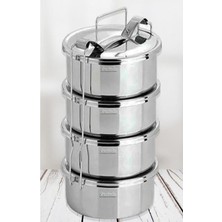 Die Grup Paslanmaz 4 Litre Isıtılabilir Sefer Tası, 17X22 cm Ölçü ile