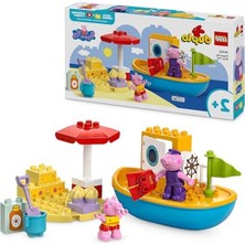 Die Grup LEGO Duplo Peppa Pig Tekne Gezisi Seti, Eğitici Oyuncak 23 Parça