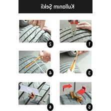 Die Grup 6 Parça Lastik Tamir Kiti - Otomobil, Motosiklet ve Bisiklet Için