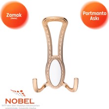 Nobel Seçi̇l Portmanto Askısı, Metal Vestiyer Askısı, 90 Gr, Dolap ve Duvar Askılığı, Altin (Vidalı)