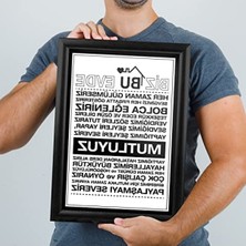 Die Grup Aileye Özel Baskılı Dekoratif Çerçeve, A4 Boyut