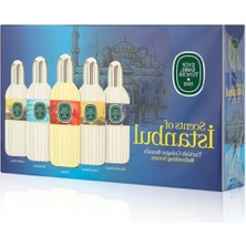 Die Grup Silindir Cam Şişe Kolonya Seti, 5'li Paket ile Şık Sunum