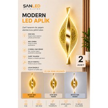 ŞANLED Dekoratif 12W Iç Mekan Bronz Kasa 3 Renkli Işık Modern Duvar Aplik Elektrikl