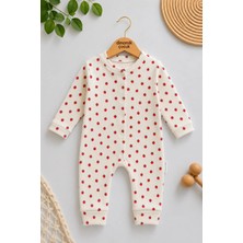 Dinamik çocuk Bebek Tulum Uzun Kollu Çıtçıtlı Pamuklu Mevsimlik Desenli Tulum 1-3-6 Ay