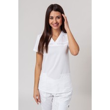 Dickies Balance DKE870 Kadın Scrubs Üstü – Ithal, V Yaka, 2 Yönlü Esnek, Çağdaş Kesim Doktor / Hemşire Forması