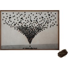 Mevida Curated Art Dengenin Merkezi | Ahşap Modern Dekoratif Tablo 122X82 cm