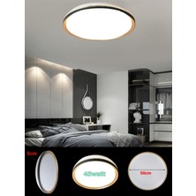 Empressco Modern 50CM LED Tavan Avizesi, 45W, Beyaz Işık, 7000K, 4150 Lümen