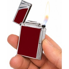 Onr Store Premium Metal Gazlı Çakmak – Klasik Kapaklı Doldurulabilir Lüks Tasarım Çakmak