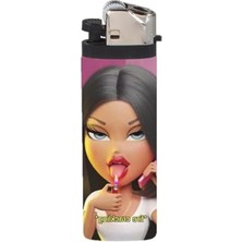 Die Grup Baskılı Gazlı Çakmak, Bratz Temalı Şık Tasarım