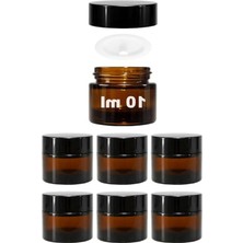 Die Grup 10 ml Hacimli Mini Amber Cam Kavanoz, Sızdırmaz Kapağa Sahip
