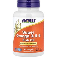 Now Foods Super Omega 3-6-9 – 1000 Mg, 90 Softgels