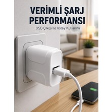 Senson USB Girişli 12W Şarj Adaptörü Kompakt Telefon Şarj Cihazı - Lisinya