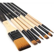 Die Grup 7 Parça Profesyonel Karma Fırça Seti, Sanat Için