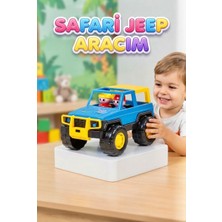 Farbu Oyuncak Safari Jeep Aracım – Eğlenceli ve Dayanıklı Özel Tasarım Mavi 22 cm Oyuncak Arazi Aracı