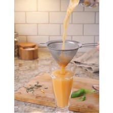 Mucit Home Çift Kulaklı Shake Süzme Süzgeci Konik Huni Süzgeç Kokteyl Süzgeci 12 cm
