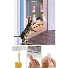 Die Grup Yapışkanlı Renkli Kedi Oyun Oltası, Eğlenceli ve Etkileşimli Oyuncak