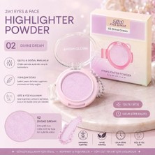 2’si 1 Arada Highlighter Powder Göz ve Yüz Aydınlatıcı