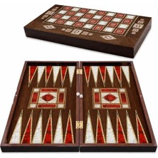 Die Grup Platin Sedef Büyük Boy Tavla – 12 mm Mdf Kasa, Şık ve Kaliteli Tasarım
