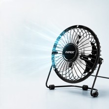Değirmen Grup Masaüstü Mini USB Fan - Metal Gövdeli - Ultra Sessiz