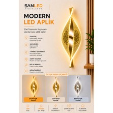 ŞANLED Dekoratif 12W Iç Mekan Bronz Kasa 3 Renkli Işık Modern Duvar Aplik Elektrikl
