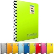  gıpta a4 spiralli defter chromo plastik kapak kareli 100 yaprak 3-1492000-2012 (12 li paket)