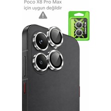 Nanospace Xiaomi Poco X8 Pro Uyumlu Kamera Lens Koruyucu Temperli Cam Çizilme ve Kırılmalara Karşı Koruyucu