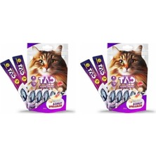 Die Grup Sıvı Kedi Ödülü Ton Balığı ve Deniz Tarağı 5X15 Gr, 2'li Paket