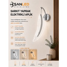 ŞANLED Dekoratif 12W Iç Mekan Krom Kasa 3 Renkli Işık Modern Duvar Aplik Elektrikli