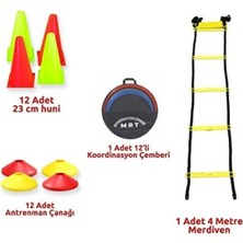 Empressco Futbol ve Basketbol Antrenman Seti, 4 Metrelik Merdiven, Huni, Çanak ve Çember