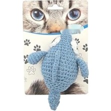 Die Grup Amigurumi Balık Şeklinde Kedi Oyuncağı