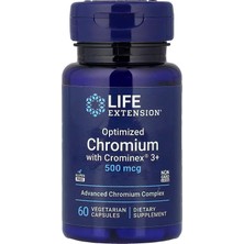 Life Extension Optimized Chromium With Crominex® 3+ – 500 Mcg, 60 Capsules