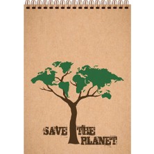  keskin color bloknot spiralli planet not defteri 20x28cm 120 yaprak çizgisiz 143300-99 (karışık renk 1 adet)