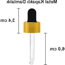 Die Grup 30 ml Mat Siyah Cam Damlalıklı Serum Şişesi - 2 Adet