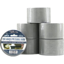 Senson 6 Adet 48MMX20MT Gri Çok Amaçlı Pvc Kanal Bandı Bant Su Geçirmez (5224)