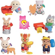 Die Grup Bebek Minifigür Minik Ustalar Serisi, Çok Renkli, Plastik, Inşaat Temalı, Sylvanian Families
