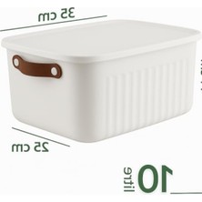 Die Grup 2'li Kapaklı Saklama Kutusu Seti - 10 Litre - Çok Amaçlı Organizer