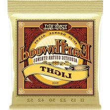 Die Grup Ernie Ball Earthwood Light 80/20 Bronze Akustik Gitar Telleri - 11-52 Gauge