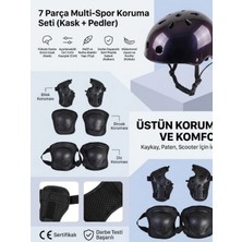Salisman Paten Bisiklet Kaskı Kaykay Kırmızı Siyah Lacivert Pembe Kız Erkek Çocuk Kaskı, Dizlik Dirseklik Eldiven 3-8 Yaş