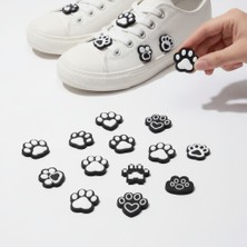Cowo 15'li Kedi Pati Ayakkabı Bağcık Charm Seti | Bağcıktan Geçmeli Sneaker Aksesuarı