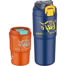Die Grup Çift Kullanım 750ML Termos ve 450ML Kahve Bardağı Seti