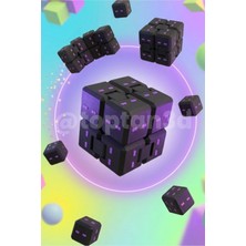 Toptan3D Mor Göz Stres Küpü - Sonsuz Küp, Katlanabilir Küp, Stres Oyuncağı