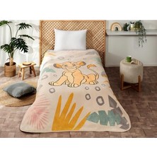 Die Grup Disney Lion King Temalı Pamuk-Polyester Battaniye, Tek Kişilik