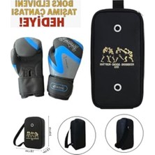 Die Grup Kick Boks Eldiveni ve Taşıma Çantası Seti, Mavi Renk