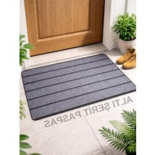 Die Grup Gri Kaymaz Kapı Önü Paspası, Dayanıklı ve Su Geçirmez 45X70 cm