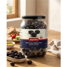 Zeytino Gemlik Siyah Zeytin Salamura Yağlı 1 kg (351/410) 2XS-3XS