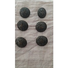 İleri Europe Antık Sarı Metal Düğme 174 mm 6 Adet