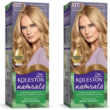 Alkasaz Naturals Saç Boyası Açık Kumral 8/0 2x Paket