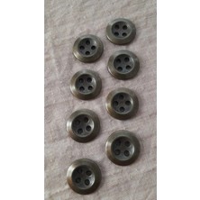 İleri Europe Antık Sarı Metal Düğme 12 mm 8 Adet